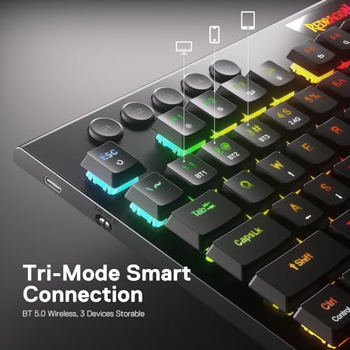 Redragon K618 Horus Wireless RGB Mechanical Keyboard