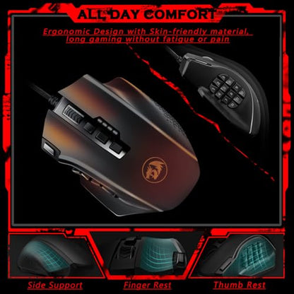 Redragon M901K Elite RGB MMO Mouse