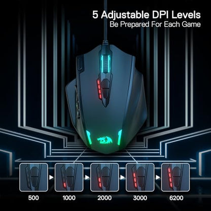 Redragon M908 Impact RGB LED MMO Mouse